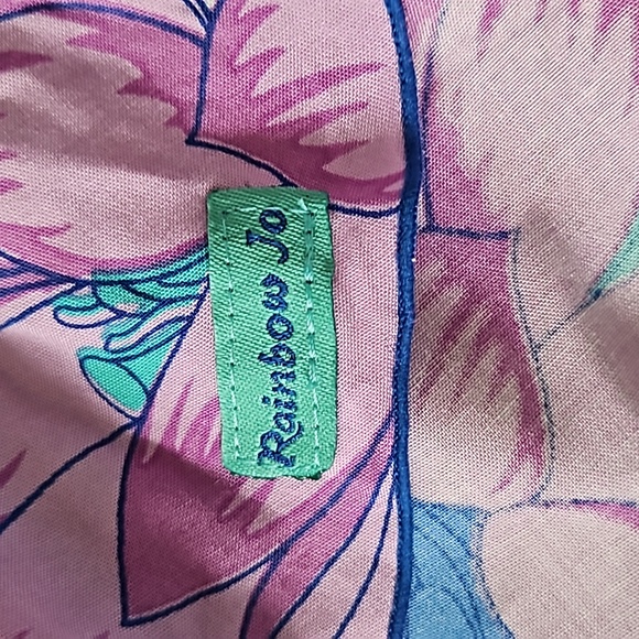 Rainbow Jo blue/aqua/lilac floral sundress-XL - Picture 10 of 11